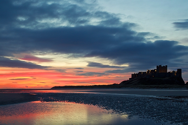 Bamburgh Castle dawn. Jan '18.